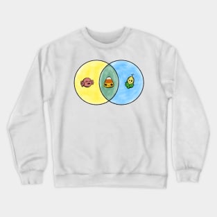 Candy Corn Venn Diagram Crewneck Sweatshirt